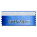 1-5/8"x4" Horizontal Stock Title Ribbon W/ Tape (Honoree)